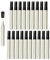 Paquete bolígrafos rellenables vacíos, tubo, tubo, portalápices, pintura, pizarra, bolígrafo, tinta de retoque, de punta fina en, Cabeza redonda de varilla gris