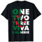 One two three viva l'algérie slogan DZ algérien humour foot T-Shirt