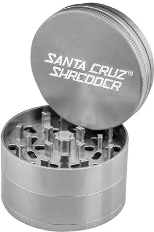 Santa Cruz Shredder Herb and Spice Grinder Made in USA (Large (2.7 Inch), Grey)