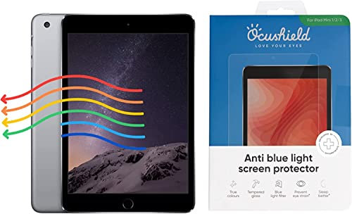 Ocushield Protector de pantalla de vidrio templado antiluz azul para Apple iPad de 10.9 pulgadas, 10ª generación, filtro de luz azul para iPad, antirreflejos, protege tus ojos y mejora el sueño