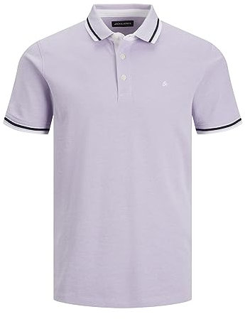 JACK & JONES Jjepaulos Polo Ss Noos Maglietta, Viola (Orchid Petal), XS Uomo