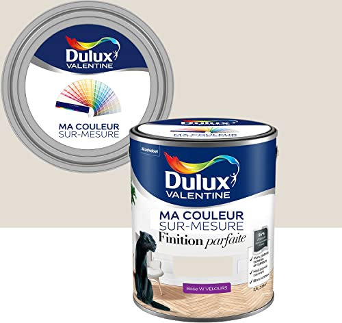 Ma Couleur Sur-mesure par Dulux Valentine – Peinture Intérieure Murs, Plafonds, Boiseries - Finition Parfaite - 98% d'opacité - Velours Lin Clair 2,5 L - Palette Authentique