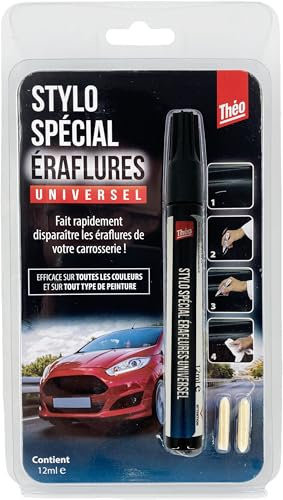 Théo - Stylo Efface Rayures Universel - Fait Rapidement Disparaitre Les Rayures De Votre Carrosserie