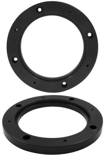 BokWin Car Speaker Spacer 4 Adapter Ring Mounting Bracket 2pcs | Universal Fit Plastic Black Car Stereo Speaker