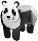 INIFLM Animal Shaped Cartoon Planter Flower Pots, Storage Container Animal Planters, Animal Shaped Planter Pot, Garden Storage Container Planters for Outdoor Plants (Panda)