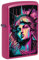 Zippo Sturmfeuerzeug - American Lady - Pink Frequency Finish, Color Image - Nachfüllbar - Wiederverwendbar - Windfestes Design - Geschenkbox - Made in USA