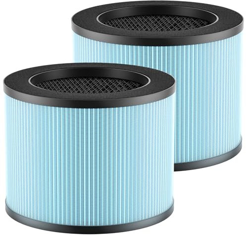 F100 Filter Compatible with Instant AP100 Air Purifi-er, 4-Stage Filtration with H13 Grade True HEPA Filter and Activated Carbon Filter, Compare to F100 Filter, 2 Pack