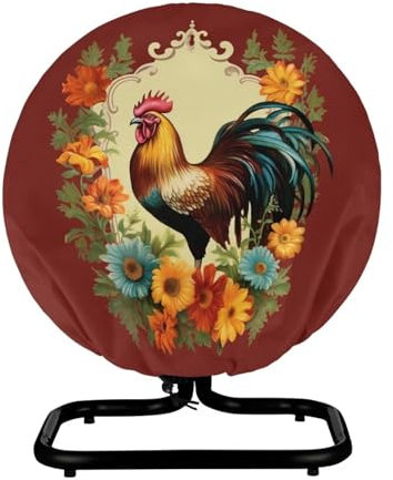 Upetstory Chicken Rooster Fan Cover Industrial Floor Fan Cover Waterproof Dustproof Fan Covers,Compatible for 18-20 High Velocity Heavy Duty Metal Industrial Floor Fans