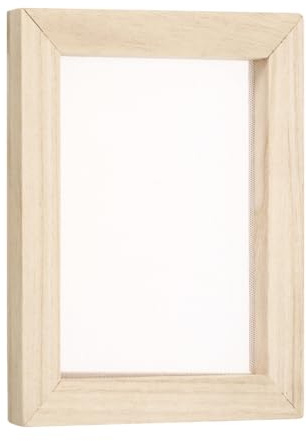 sourcing map 1 x Siebdruckrahmen, 18 x 15 cm, Holz mit 160 weißen Maschen, für Siebdruck, DIY-Projekt
