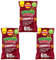Walkers Monster Munch BBQ Sauce Flavour Crisps, 6 x 16g,(3 Pack), 76 Kcal Per Pack, 319 KJ Per Pack, Source of Fibre, No Artificial Colours or Preservatives, Baked, Less Salt, Suitable for Vegetarians