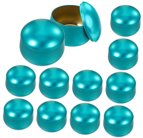 BELLIFFY 12piezas Contenedores De Velas Aromáticas Recipientes De Lata Para Velas Duraderos y Estables Para Decoración y Aromaterapia