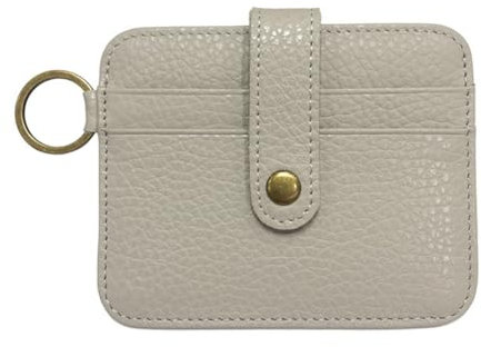 Leisofter Porte - Cartes Multifonctions en Cuir, Porte - Monnaie, Housse de Carte de crédit, Mini Portefeuille, Portefeuille Slim avec Porte - clés