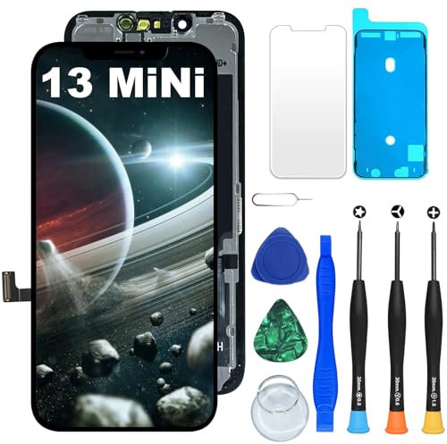 DIGI4U LCD for iPhone 13 Mini Screen Replacement, 3D Touch True Tone Retina LCD for iPhone 13 Mini Display Digitizer Assembly, for iPhone 13 Mini LCD Repair Kit(A2481, A2626, A2629, A2630, A2628)