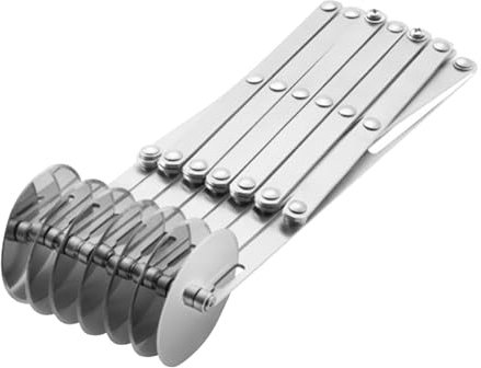 Tagliapasta a fisarmonica - tagliapasta tagliapasta ravioli | Tagliapasta estensibile per pasticceria | Taglierina spaghetti e pasta in acciaio inossidabile, tagliapasta multipla, taglierina per