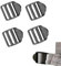 FEZTGVOFA 4 Pcs Ladder Lock Plastic, 25mm Ladderlock Slider Buckle, Adjustable Straps Clips, Backpack Strap Clips, for Backpack, Webbing, Straps, Bags Accessories
