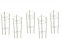 Pack of 5 (48cm / 60cm / 75cm) Conical Garden Plant Support Rings (Pack of 5 45cm)