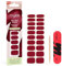 Mylee Gel Nail Wraps – 10 Pre-Cured Gel Stickers for Instant Mani – No Lamp Needed, Chip-Resistant, Glossy Finish, Lasts Up to 14 Days – Easy to Apply, Vegan & Cruelty-Free (0017 - As Red As It Gets)