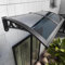 HOLGVE Auvent de Porte, Couverture Extérieure Polycarbonate avec Support Alliage d'aluminium, Porte df'entrée Extérieure En Surplomb UV/pluie/neige, Marquise Pour Porche/terrasse(Gray,100x180cm/39x71