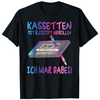 80er Jahre Party Outfit Herren 90er Jahre - Damen Retro T-Shirt