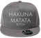 OwnDesigner Unisex Kappe Hakuna Matata Classic Cap mit geradem Schirm, One Size Einheitsgröße für Männer und Frauen (95-Cap-Grau)