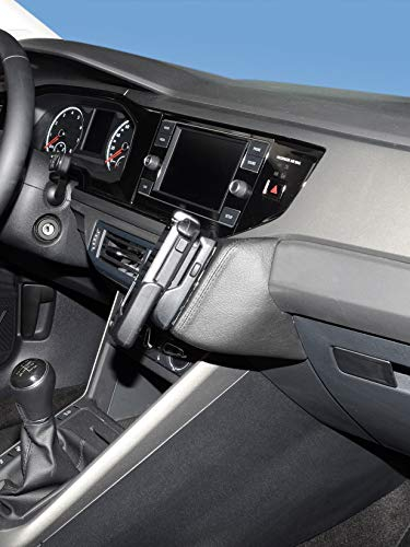 KUDA 3315 Halterung Kunstleder schwarz für VW Polo VI ab Bj.09/2017 (Typ AW) Konsole Oben