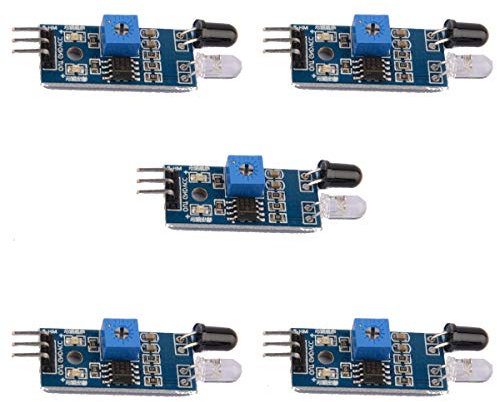 Youmile 5-Pack IR Infrarot Hindernisvermeidung Sensor Modul für Arduino Smart Car Robot 3 Draht