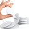 Strongest Home Wand-Türgriff-Stopper 4cm 7-teiliges Set mit weißem Silikon-Türknauf, runde Wandschutzplatte, Wandschutz für Türgriff, selbstklebend