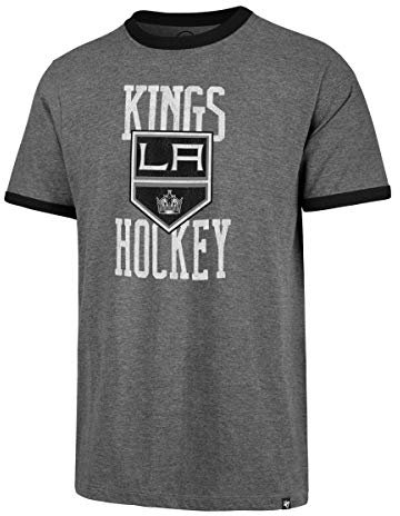 47 Brand Los Angeles Kings Belridge Ringer NHL T-Shirt Eishockey Tee (XL) (M)