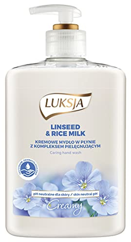 Flüssigseife LUKSIA Creme Leinen und Reismilch 500ml / Hygieneartikel und Spender/Typ-für Kern/FarbMix Farbe/Inhalt (ml)-500