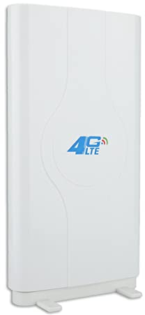Antenne 4G LTE, antenne à Gain élevé 88 dBi, antenne TS9/CRC9/SMA, amplificateur WiFi, antenne Large Bande 800 MHz-2700 MHz, antenne Panneau avec câble MIMO Double de 2 m (TS9)