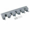Mop Broom Holder Wall Mounted Mop Storage Rack with 5 Position 6 Hooks for Brush Mops Heavy Duty Broom Gripper Tidy Clamp Organizer for Home Bathroom, Garden & Garage Tools Broom Hanger