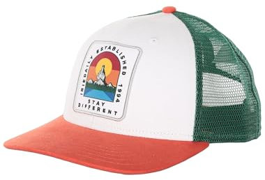 IRIEDAILY Baseball-Cap Unisex - Stonefinger Meshcap in Orange Green, One Size