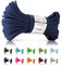 Ganzoo Paracord 425 Corde 3 mm en nylon polyester type 2, 30 m, 4 brins, corde d'extérieur, collier pour chien, bracelet, corde polyvalente, camping, survie, bracelet, bleu foncé