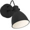 EGLO LED Wandleuchte innen San Peri 1, Wandlampe Industrial mit beweglichem Spot, Wandstrahler aus Metall in Schwarz und Weiß, Flur und Wohnzimmer Lampe, inkl. GU10-Leuchtmittel warmweiß