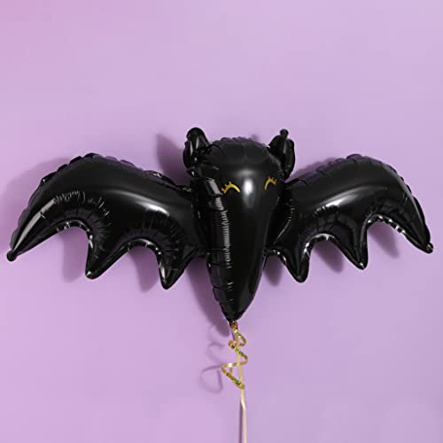 Halloween Fledermaus-Ballon – 1 Stück – 78,7 x 58,7 cm, schwarze Folien-Fledermaus-Ballon, nur zum Befüllen – lustige, niedliche Halloween-Party-Dekoration