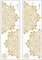 HOMSFOU 2st Wandaufkleber Wandtattoos Mit Mandala-Motiven Heim Selbstklebende Aufkleber Entfernbare Aufkleber Wandtattoo Wohnzimmer Goldene Applikation Blumendekor Kunsthandwerk Vorbau PVC