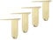 Aluminum Furniture Legs Brushed Gold Furniture Feet Adjustable Cabinet Legs Metal Sofa Legs for Couch Tea Table Bed Legs, Set of 4 (6cm/2.4in)
