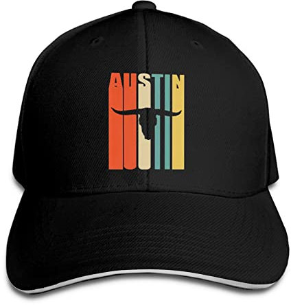 803 Baseballkappe 70Er Vintage Austin Longhorn Sandwich-Kappe Klassische Schirmmütze Mit Schweißband Cap Mit Schirm, Für Sport, Herren, Damen
