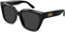Balenciaga Damensonnenbrille BB0237SA 001 Farbe Schwarz Grau Glasgröße 55 mm