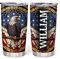 Hyturtle Bandiera americana Tumbler personalizzato Aquile America USA Flag Tumblers Acciaio inossidabile isolato Tazza da viaggio da caffè 20oz 30oz con coperchio Veteran Day Festa del papà 4 luglio