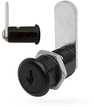 Olympus Lock 5-Disc Tumbler Cam Lock | Cascade Series 953 | 1-3/16 Cylinder Length, Matte Black | Secure 5-Disc Tumbler Key System | Key Lock for Drawers, Cabinets, and Lockers