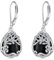 Baum des Lebens Schwarzer Onyx Ohrringe für Damen 925 Sterling Silber Lebensbaum Tropfen Ohrringe Leverback Schmuck Geschenke (JJ-Baum des Lebens Schwarzer Onyx)