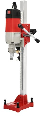 Vinnyooc Carotatrice Diamantata Professionale 220 V 2300 W - A Mano, Ad Acqua Secca, 740 U/min Con Supporto