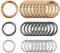 27pcs Round Carabiner Clip, runder Carabiner -Clip Spring O Ring Clip, Leichtmetallringe für Handwerk, 18/25/30 -mm -Ringe für Schmuck, die Schlüsselanhänger -Taschen Taschen Geldbörsen für DIY -Hand