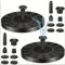 Solarspringbrunnen Aussen,1.5W VogelBad Solar Brunnen für Draussen klein DIY Solar Springbrunnen für Außen mit 8 Fontänenstile, Gartenbrunnen Solar, für Vogelbad Garten Teich Außenbereich (B)