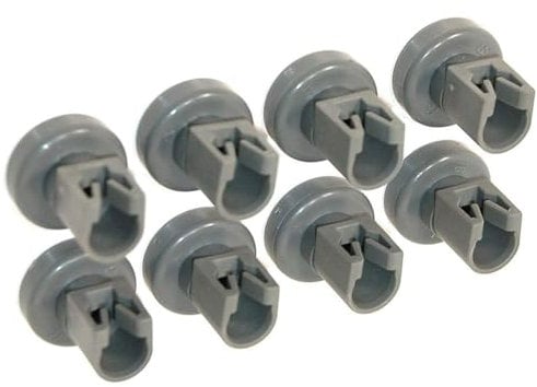 8 Piece Value Pack! Compatible with Aeg, Favorit, Privileg, Zanussi Dishwasher Basket Wheels