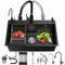 Küchen Spülbecken Edelstahl Küchen Waschbecken Praktisches Schwarze Spüle Spülbecken mit armatur set Mit Tassenspüler, Seifenspender und Ablaufgarnitur (50 * 45cm)