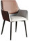 Hhaoran-9868 Wohnzimmerstuhl PU Leder Nordic Esszimmerstuhl Moderne Balkon Hochzeit Eitelkeit Esszimmerstuhl Küche Bankett Wohnmöbel Esszimmerstühle(Bruin)
