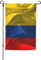 Bandera de Colombia para jardín, bandera impresa de doble cara, lindas banderas rústicas para decoración al aire libre, 30 x 45 cm