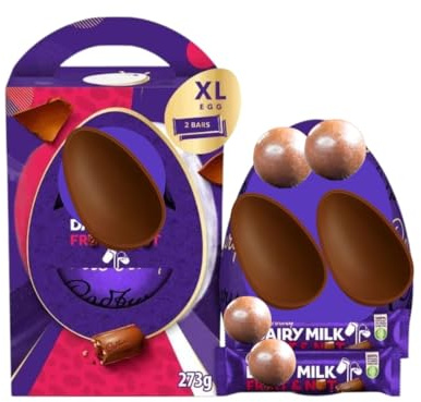 Cadburys Dairy Milk Fruit & Nut Special Gesture Chocolate Easter Egg with 2 Bars 273g- Chocolate Gift for Kids Easter Egg Hunt- Chocolate Easter Egg 2026